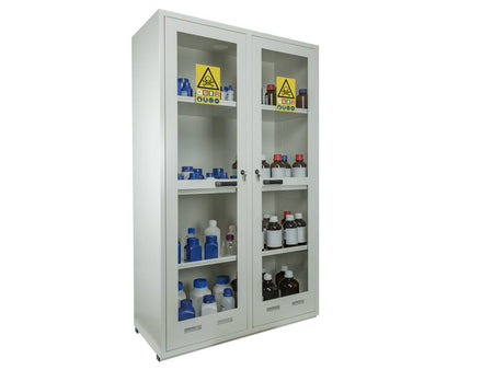 Ecosafe 2- Glass Door Tall Safety Cabinet - MSE Supplies LLC