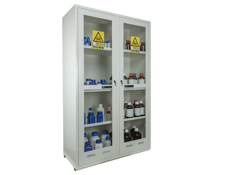 Ecosafe 2- Glass Door Tall Safety Cabinet - MSE Supplies LLC