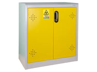 Ecosafe 2 Yellow Doors Bench Cabinet for Waste From Health Care Activities - MSE Supplies LLC