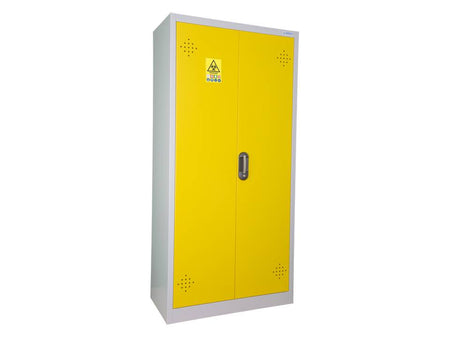 Ecosafe 2 Yellow Doors High Cabinet for Waste From Health Care Activities - MSE Supplies LLC