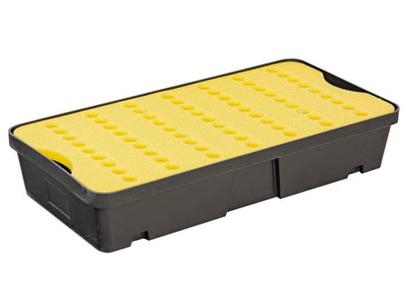 Ecosafe Containment Sump Built in Black Polyethylene + Perforated Cover Plate - 30L - MSE Supplies LLC