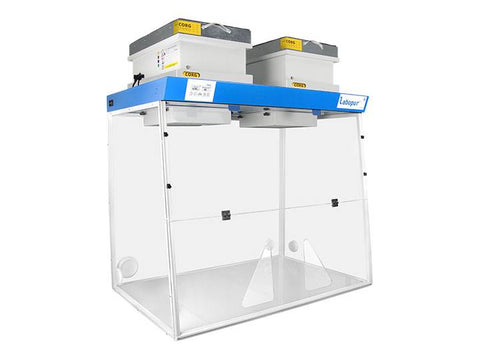 Ecosafe Ductless Fume Hood 1200 MM - 2 Modules - For Liquid & Powder - Two Openings - MSE Supplies LLC
