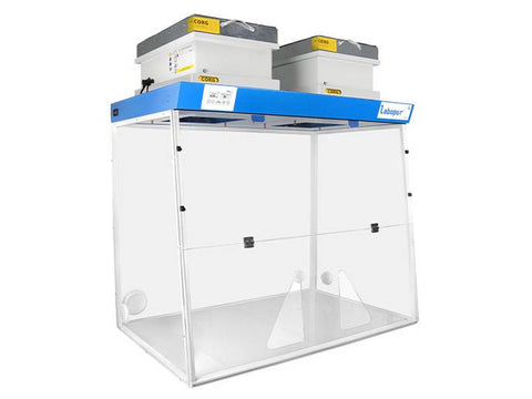 Ecosafe Ductless Fume Hood 1200 MM - 2 Modules - For Liquid - Two Openings - MSE Supplies LLC