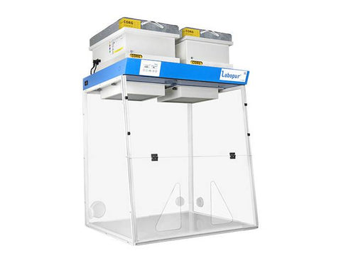 Ecosafe Ductless Fume Hood 900 MM - 2 Modules - For Liquid & Powder - Two Openings - MSE Supplies LLC