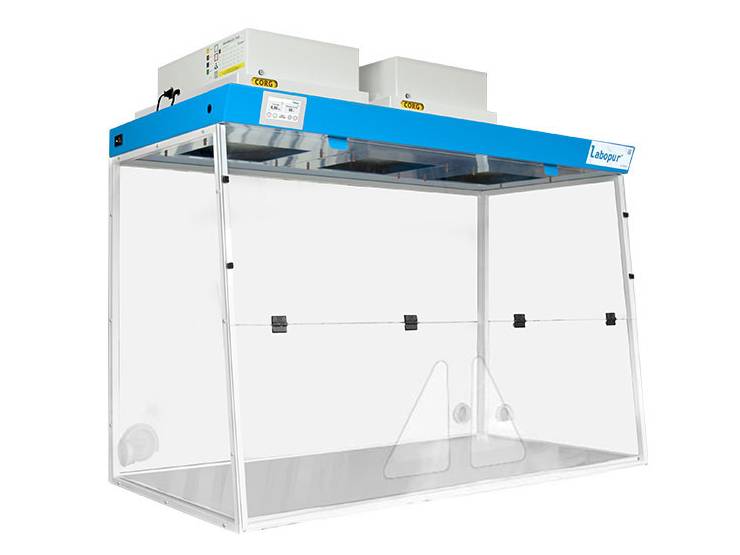 Ecosafe Ductless Fume Hood Labopur H15 + 2 Filtration Module + 2-Hand Passage - MSE Supplies LLC