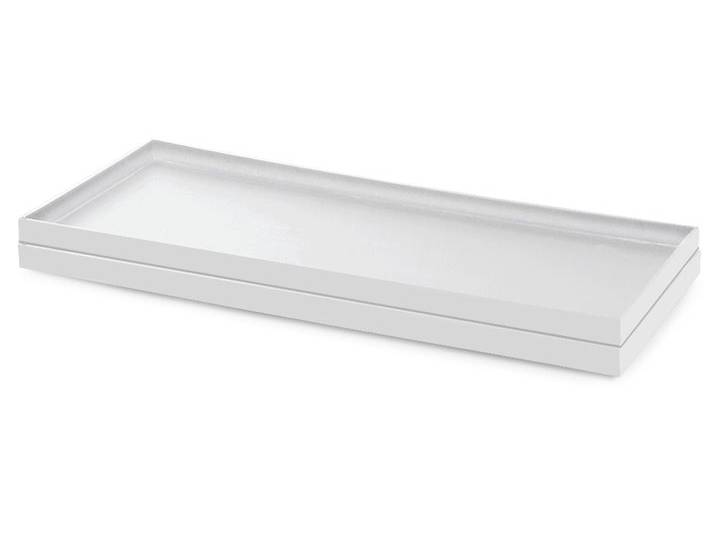 Ecosafe Retention Shelf in White PVC, 3/10ths Thick for E35 Shelf - MSE Supplies LLC
