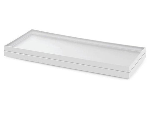 Ecosafe Retention Shelf in White PVC, 3/10ths Thick for E35 Shelf - MSE Supplies LLC
