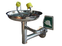 Ecosafe Safety Eye-Washer - Wall Mounted for Indoor Use Hand Operating, All in Stainless Steel - MSE Supplies LLC