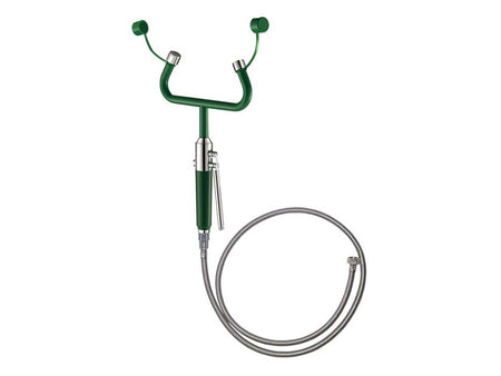 Ecosafe Safety Eye-Washer - Wall Mounted for Indoor Use Twin Heads with Trigger, Hand Operating - MSE Supplies LLC