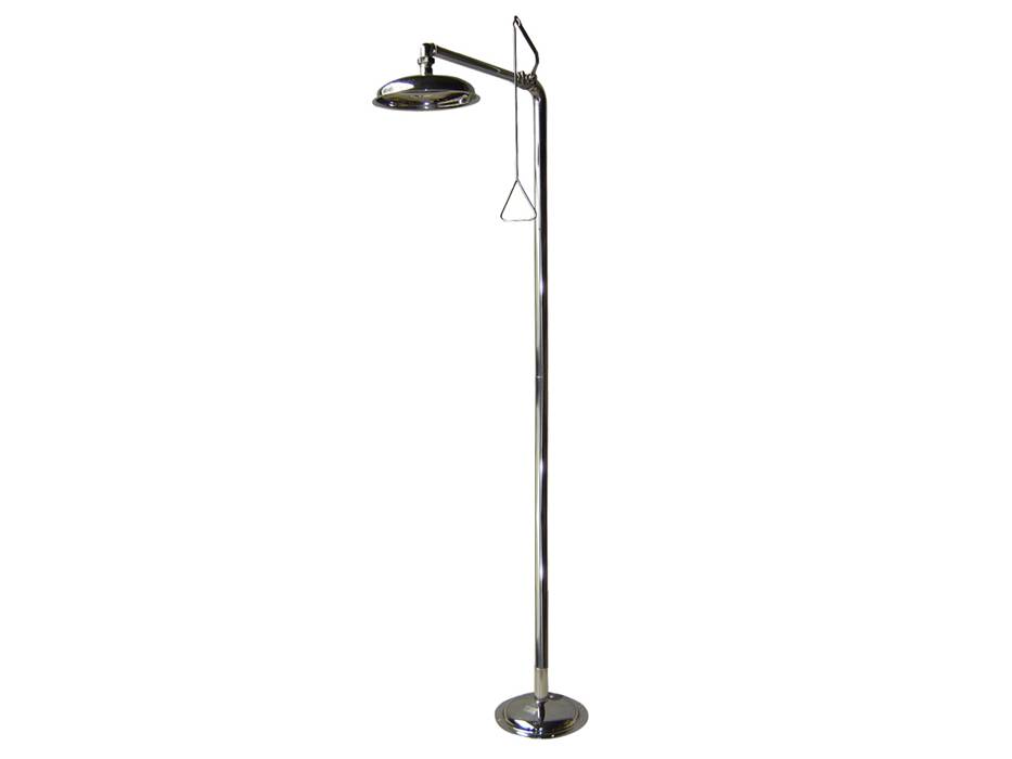 Ecosafe Safety Shower for Indoor Use Pedestal Mounted, Hand Operating, all in Stainless Steel - MSE Supplies LLC