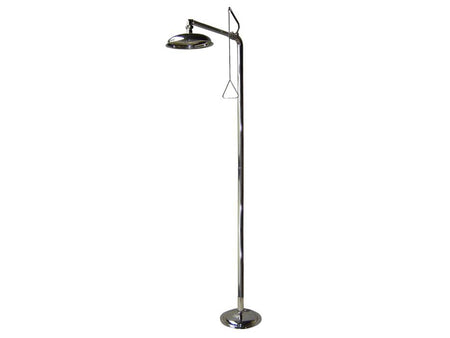 Ecosafe Safety Shower for Indoor Use Pedestal Mounted, Hand Operating, all in Stainless Steel - MSE Supplies LLC