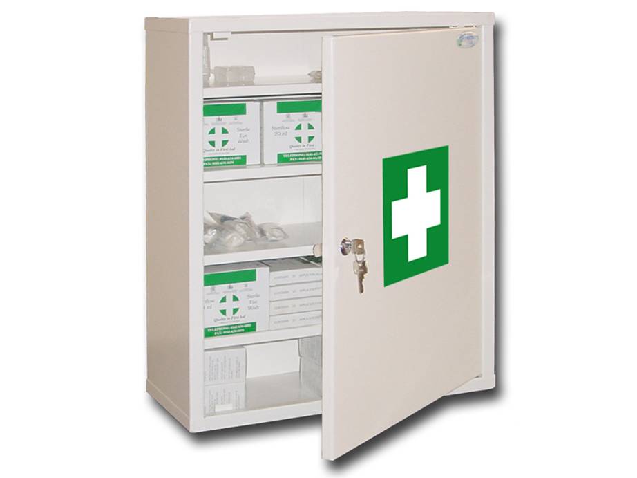 Ecosafe Wall-Mounted Medicine Cabinet - 4 Shelves - MSE Supplies LLC