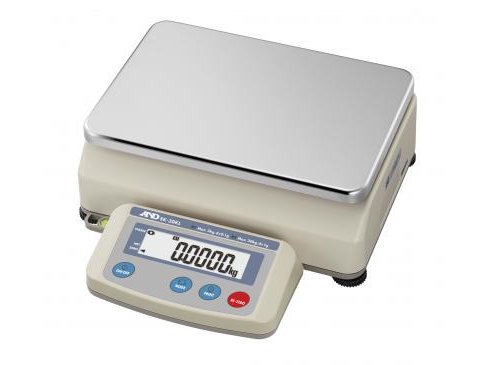 A&D Weighing Compact Bench Scale, 3/30kg x 0.1/1g with External Calibration