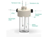 Electrosynthesis Reactor B-Series, 26 MM OD, 3-Port, Electrochemical Products, Redox.me, MSE Supplies