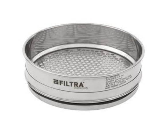FILTRA Test Sieve - SS Sieve with Round Perforated Plate, Ø 305mm - MSE Supplies LLC