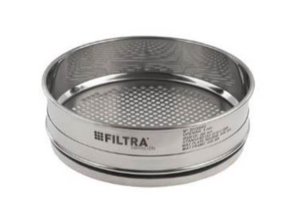 FILTRA Test Sieve - SS Sieve with Square Perforated Plate, Ø 305mm - MSE Supplies LLC