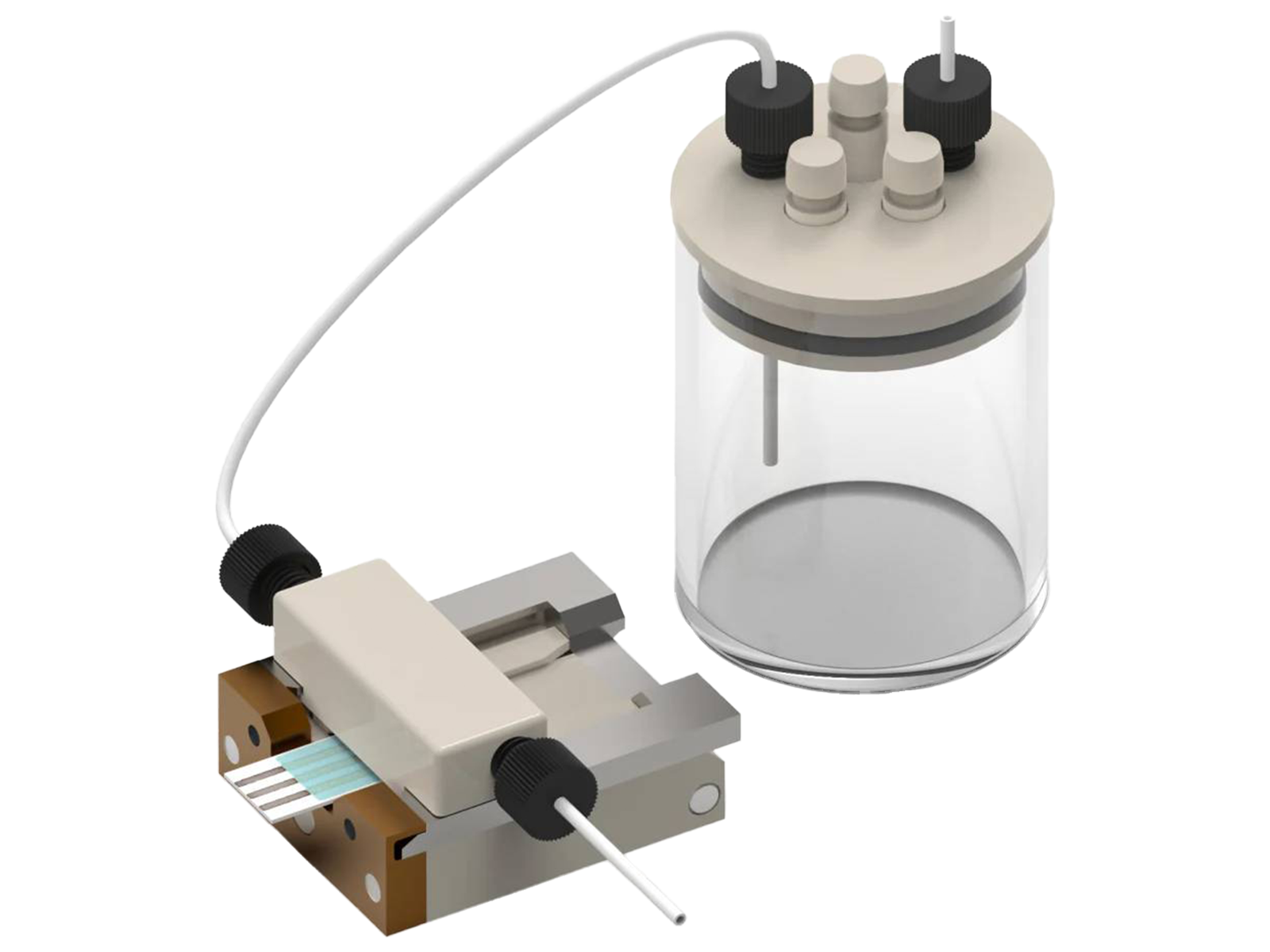 Flow Cell Attachment For SPE Holder, Electrochemical Products, Redox.me, MSE Supplies