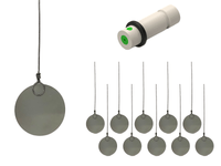 Current collector - Stainless Steel 316L foil with Tantalum clip and septum plug, Electrochemical Products, Redox.me, MSE Supplies