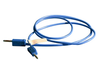 Gaskatel Test Lead Banana Plugs Blue 2/2 mm 0.5 mm² 600 mm, Pk of 10 - MSE Supplies LLC