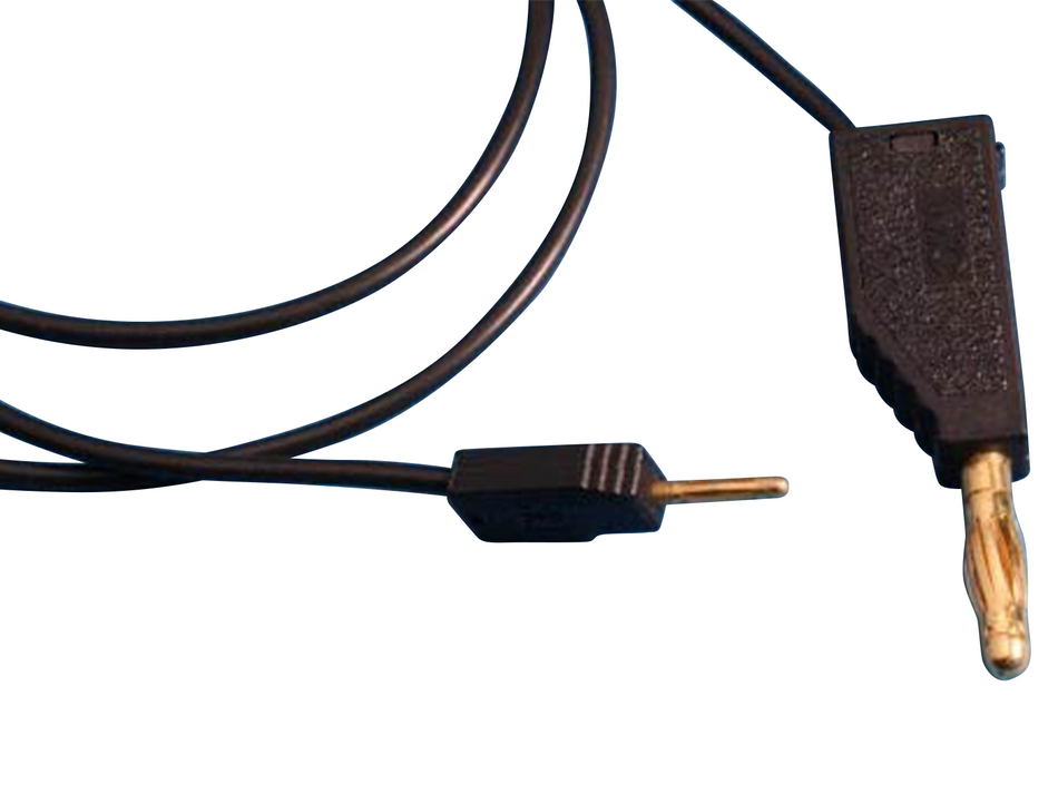 Gaskatel Test Lead Multilam Plug Black 2/4 mm 0.5 mm² 600 mm, Pk of 10 - MSE Supplies LLC