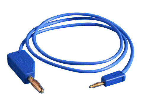 Gaskatel Test Lead Multilam Plugs Blue 2/4 mm 0.5 mm² 600 mm, Pk of 10 - MSE Supplies LLC