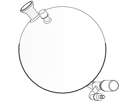 Heidolph 10L Receiving Flask with Drainage Underneath, Labware, Heidolph North America, MSE Supplies