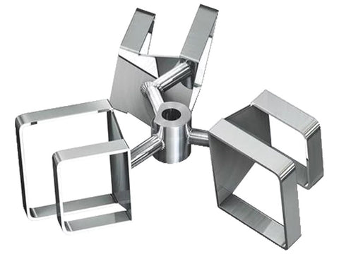 Heidolph Overhead Stirrer Visco Jet Crack Impeller- 120mm (Stainless Steel), Stirrers, Heidolph North America, MSE Supplies