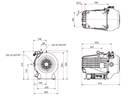 Pfeiffer HiScroll 18 Dry Scroll Pump - MSE Supplies LLC