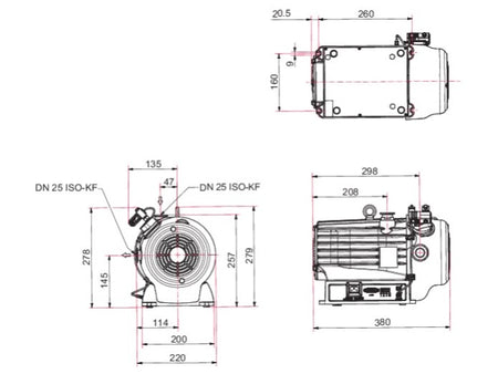 Pfeiffer HiScroll 6 Dry Scroll Pump - MSE Supplies LLC