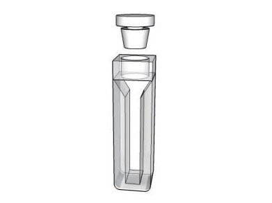 MSE PRO Micro Cuvettes With White Walls And Stopper, 5mm Path Length, IR Quartz Glass (250nm-3500nm), Laboratory Spectrometers and Spectrophotometers, MSE Supplies LLC, MSE Supplies
