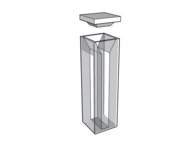 MSE PRO Micro-Fluorescence Cuvettes With Lid, 10mm Path Length, IR Quartz Glass (250nm-3500nm), Laboratory Spectrometers and Spectrophotometers, MSE Supplies LLC, MSE Supplies