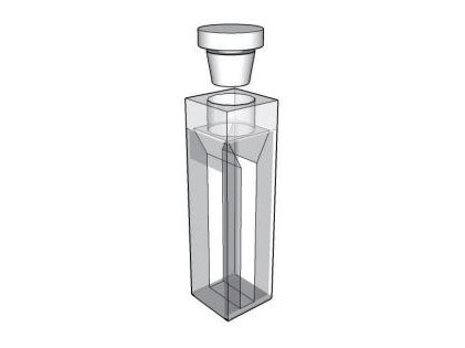MSE PRO Micro-Fluorescence Cuvettes With Stopper, 10mm Path Length, IR Quartz Glass (250nm-3500nm), Laboratory Spectrometers and Spectrophotometers, MSE Supplies LLC, MSE Supplies