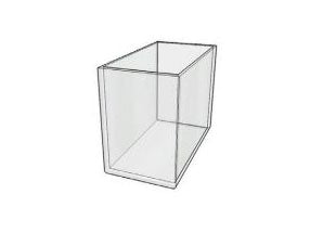 MSE PRO Absorptiometer Oblong Cuvettes, 40mm Path Length, IR Quartz Glass (250nm-3500nm), Laboratory Spectrometers and Spectrophotometers, MSE Supplies LLC, MSE Supplies