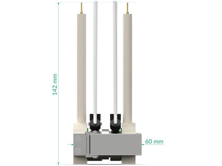 Immersible Electrosynthesis Reactor, H-Cell, 2X1.5 ML, 15X15 MM2, Electrochemical Products, Redox.me, MSE Supplies