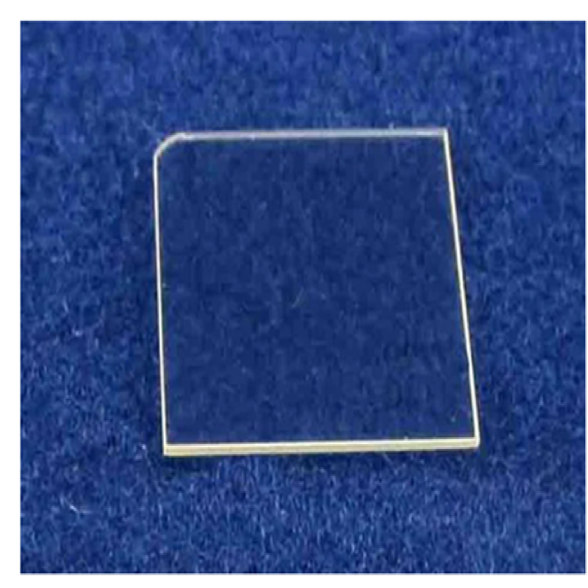 MSE PRO 10 x 10 mm Square Shaped JGS1 Ultraviolet (UV) Grade Fused Silica Wafer, 500 um, DSP - Wafers - MSE Supplies LLC - MSE Supplies