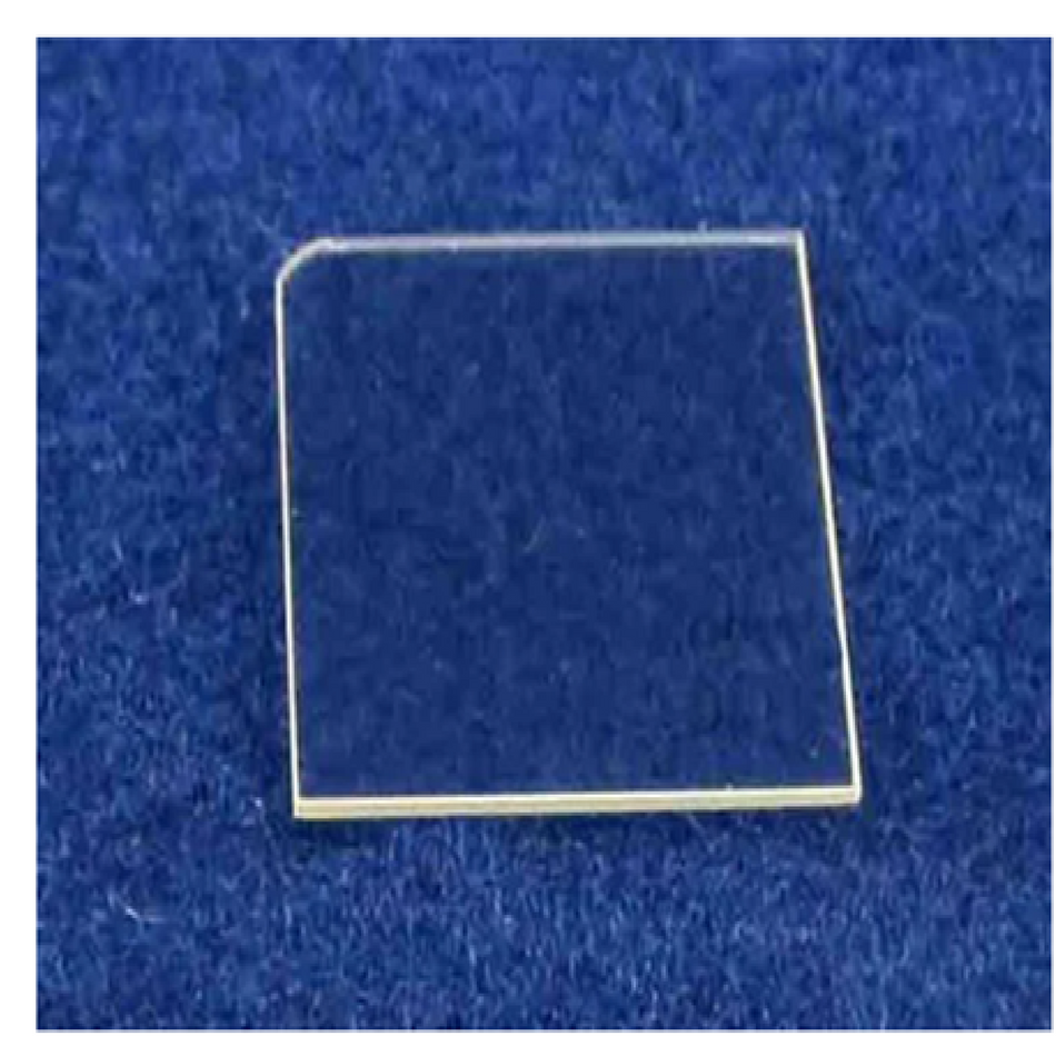 MSE PRO 4 x 4 inch Square Shaped JGS1 Ultraviolet (UV) Grade Fused Silica Wafer, 500 um, DSP - Wafers - MSE Supplies LLC - MSE Supplies