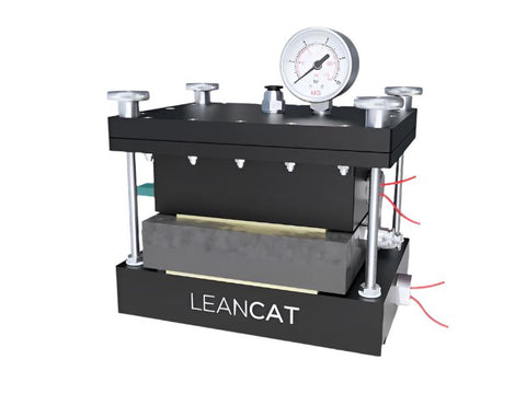 LEANCAT Air-pressed cell (25 cm²) - Titanium bipolar plates, heating cartridges 230 V, Electrochemical Products, LEANCAT Water Electrolyzer, MSE Supplies