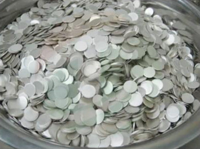 MSE PRO 100g Battery Grade Lithium Chips 15.6 mm Diameter and 0.45 mm Thick for Battery Research, Battery Consumables, MSE Supplies LLC, MSE Supplies