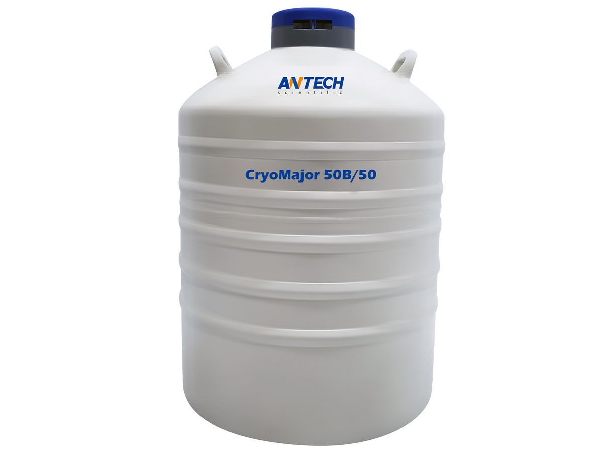 Antech 50L Liquid Nitrogen (LN<sub>2</sub>) Dewar, With Canisters, Cryogenic Storage, Antech, MSE Supplies