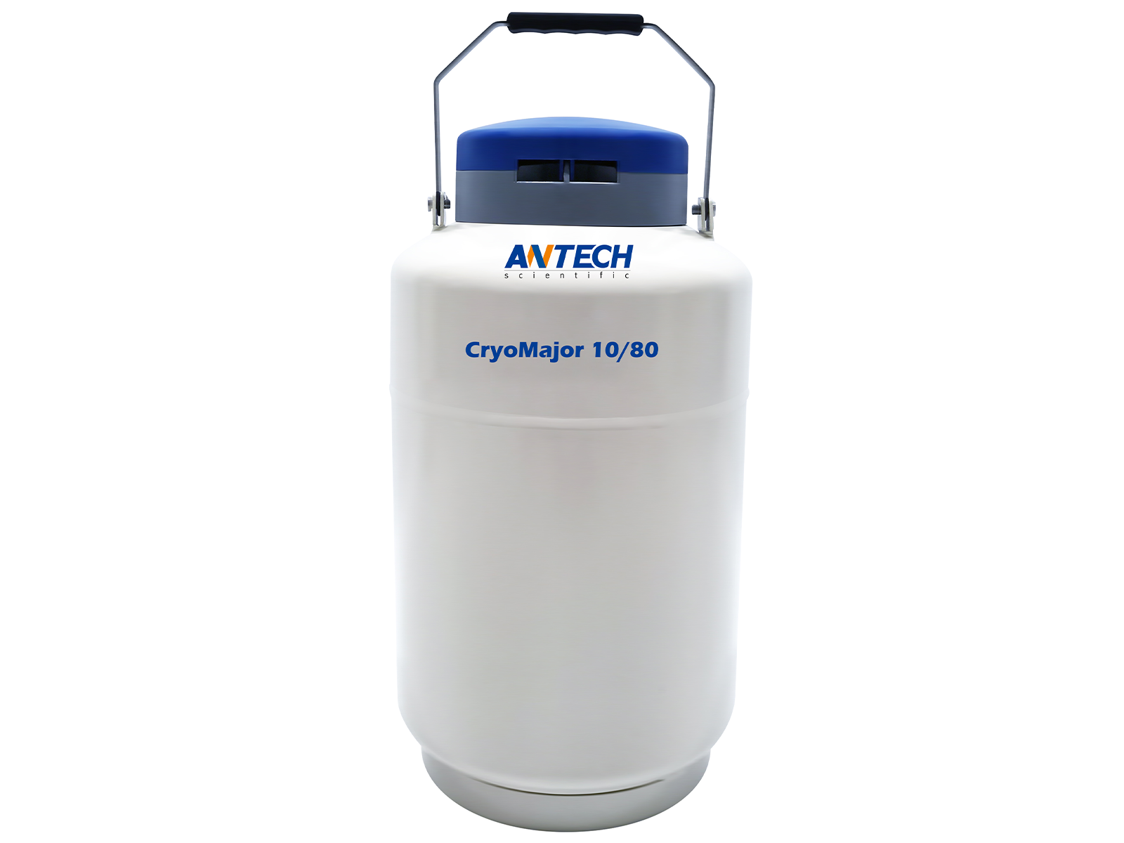 Antech 10L Liquid Nitrogen (LN<sub>2</sub>) Dewar, With Canisters, 80mm Neck Opening, Cryogenic Storage, Antech, MSE Supplies