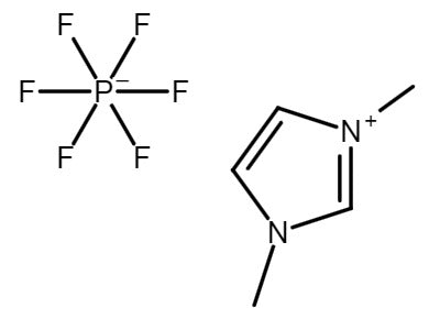 MSE PRO 1,3-Dimethylimidazolium Hexafluorophosphate (C<sub>5</sub>H<sub>9</sub>F<sub>6</sub>N<sub>2</sub>P) , >99% High Purity, Battery Consumables, MSE Supplies LLC, MSE Supplies