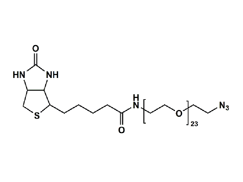 Monodispersed Poly(Ethylene Glycol) from PurePEG:(+)-Biotin-PEG23-CH2CH2N3 - MSE Supplies LLC