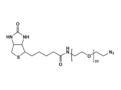 Monodispersed Poly(Ethylene Glycol) from PurePEG:(+)-Biotin-PEG23-CH2CH2N3 - MSE Supplies LLC