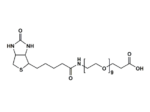 Monodispersed Poly(Ethylene Glycol) from PurePEG:(+)-Biotin-PEG9-CH2CH2COOH - MSE Supplies LLC