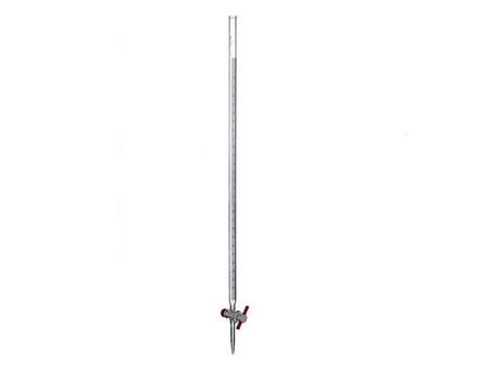 MSE PRO 100mL Acid Burette (Blue and White Line) (2mm PTFE Valve) Universal for Acid and Alkali - MSE Supplies LLC