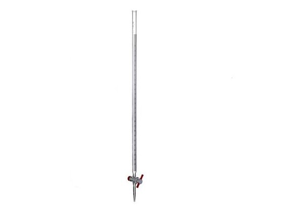 MSE PRO 10mL Acid Burette (Blue and White Line) (2mm PTFE Valve) Universal for Acid and Alkali - MSE Supplies LLC