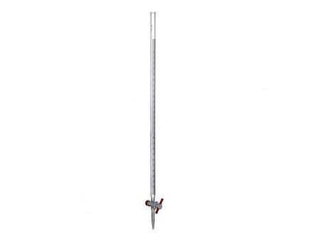 MSE PRO 10mL Acid Burette (Blue and White Line) (2mm PTFE Valve) Universal for Acid and Alkali - MSE Supplies LLC
