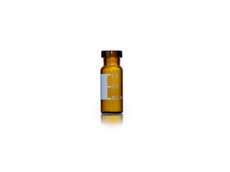 MSE PRO Φ12*32mm, 2mL 11mm Crimp Amber 5.1 Glass Vial with Patch And Scale, 100 pcs/pack - MSE Supplies LLC
