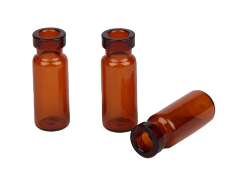 MSE PRO Φ12*32mm, 2mL 11mm Crimp Amber 7.0 Glass Vial, 100 pcs/pack - MSE Supplies LLC