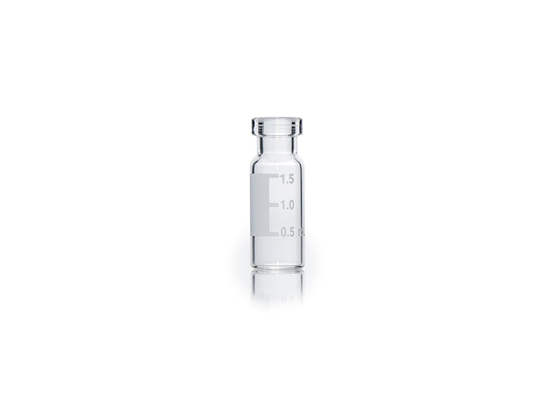 MSE PRO Φ12*32mm, 2mL 11mm Crimp Clear 7.0 Glass Vial with Patch And Scale, 100 pcs/pack - MSE Supplies LLC
